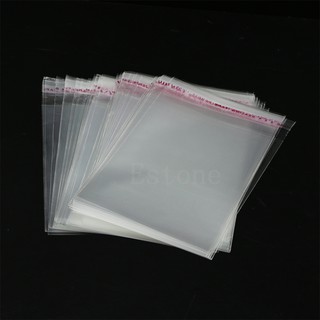 100 túi nylon bóng có keo dán miệng túi 8x12cm 3.1X4.7"