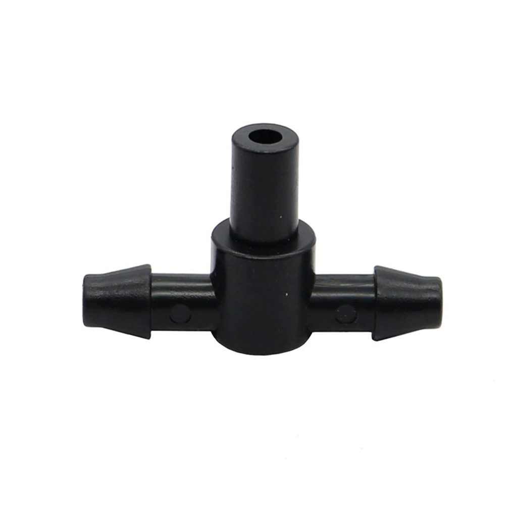 10 [ 10 cái ]Tê Nối Ống 6mm - 8mm Gắn Đầu Béc Phun Sương, Loại 1 Đầu Trơn 2 Đầu Ngạnh