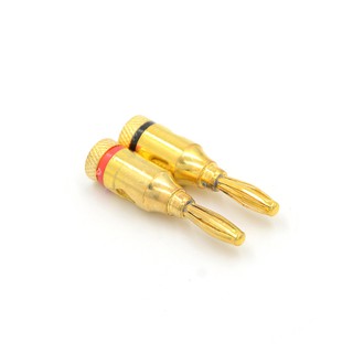 2 Giắc Cắm Bắp Chuối Mạ Vàng Cho Loa - Jack Loa Bắp Chuối Mạ Vàng Cao Cấp