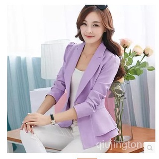 Quần áo nữ hàng có sẵn phong cách Hàn Quốc mới, dáng slim-fit dài tay màu trơn