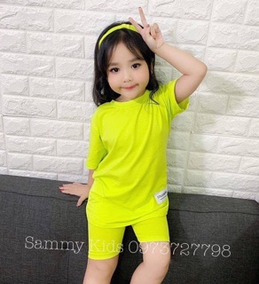 Set pé áo thun + quần + turban