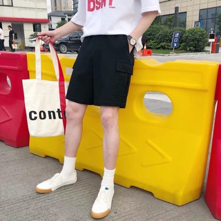 Quần short kaki túi hộp form rộng dễ phối đồ Unisex