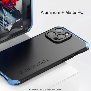 [Element] for iPhone 14 Pro Max 14Plus 14pro i14 Shockproof Dropproof Dustproof Aluminum Bumper Metal Armor Protect Cover Ốp Điện Thoại Kim Loại Nhôm Dạng Giáp Chống Sốc Chống Bụi Chống Rơi