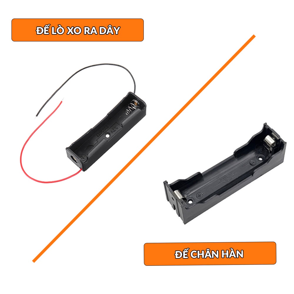 [NSHOP] Đế pin 18650 1 cell | 2cell | 3cell | 4 cell, Hộp đế pin ra dây ...