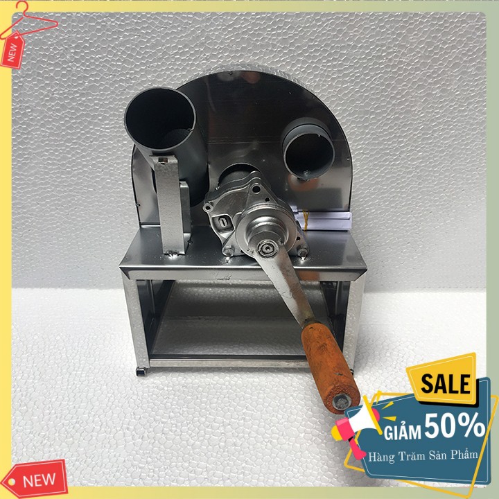 Máy cắt hành, xả quay tay inox có thể điều chỉnh dày mỏng lưỡi dao