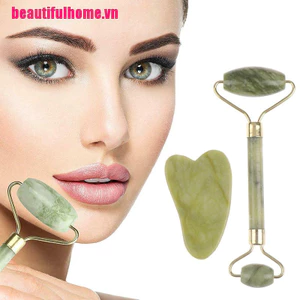 Cây Lăn Mát Xa Mặt Bằng Đá Ngọc Bích Tự Nhiên