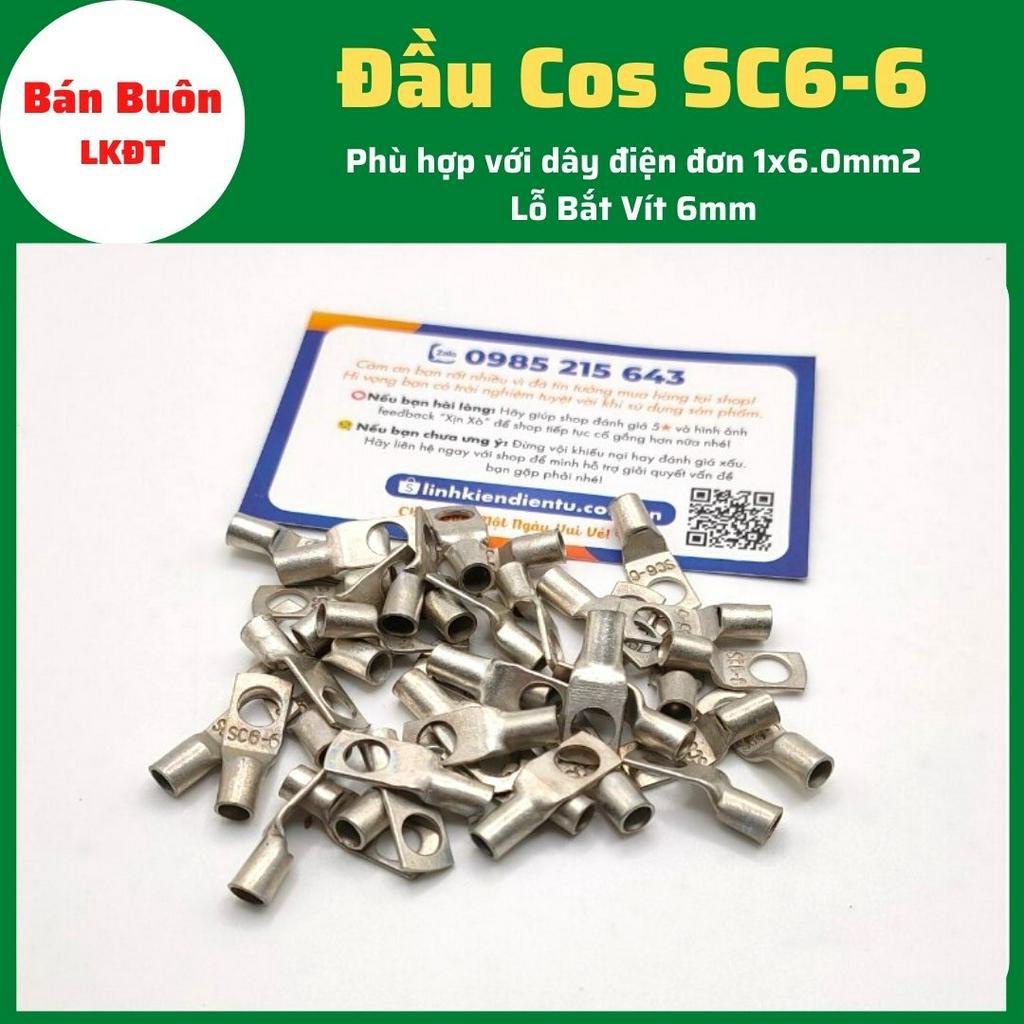 Đầu Cos SC6-6, cos SC, đầu cos tròn trần, cos đồng, bịt đầu SC bằng ...