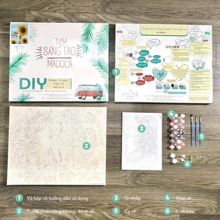 Tranh tô màu 40x50cm có khung Hoàng tử bé bay giữa không trung T357