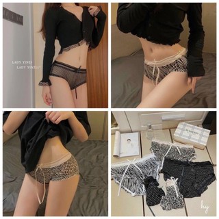 Quần Lót Ren Lưới hoạ Tiết Hính Báo cao Cấp Mã 3305.,.t