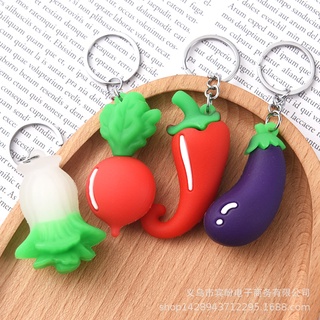 Móc Khóa Rau Củ Quả Dễ Thương 2.5*6Cm - Thỏ Hồng VPP