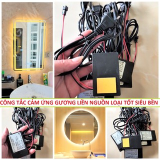 CÔNG TẮC BẬT TẮT ĐÈN GƯƠNG CẢM ỨNG SIÊU NHẠY LIỀN NGUỒN SIÊU MỎNG