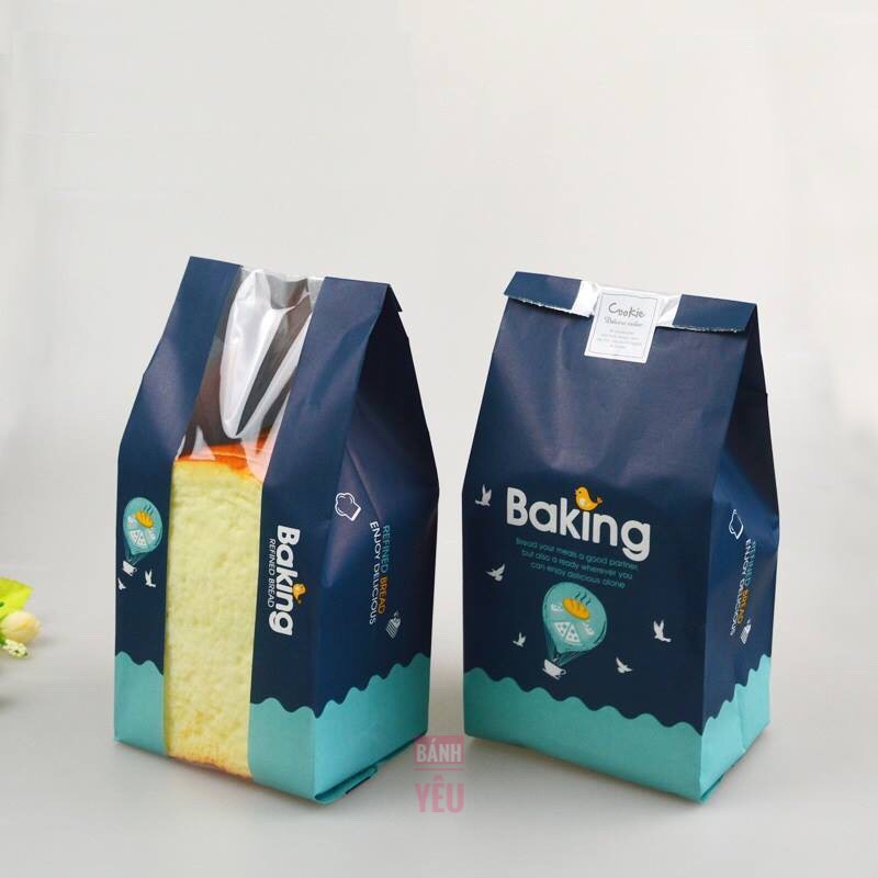Bộ 10 Túi Giấy Đựng Bánh Mì Hoa Cúc/Bánh Mì Sandwich (BGTC)