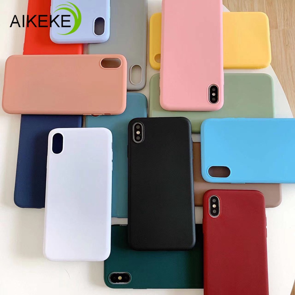 Ốp Điện Thoại TPU Silicone Dẻo Siêu Mỏng Màu Trơn Cho Xiaomi Mi 8 Pro SE Lite CC9E