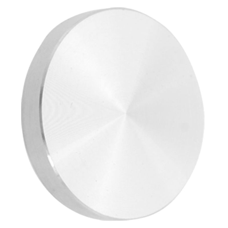 Chân bàn chuyển đổi tấm thủy tinh, nhôm, tròn, 50x8mm, bạc