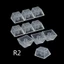 Niki 10 Chiếc Trong Suốt ABS Keycaps Bàn Phím Cơ Matte Backlit Cho Chìa Khóa Cho Công Tắc R3 R2