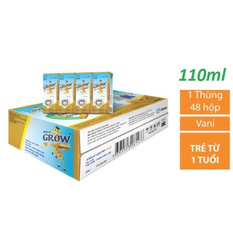 Thùng 48 hộp sữa bột pha sẵn Abbott grow 110ml | Shopee Việt Nam