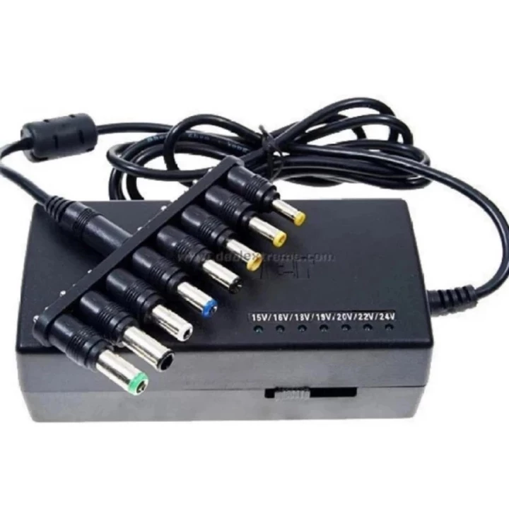 Adapter Sạc Laptop Đa Năng 12V-24V 4A Notebook 100W, 8 Cỡ Jack Cắm Sạc Cho Laptop, Loa Kéo