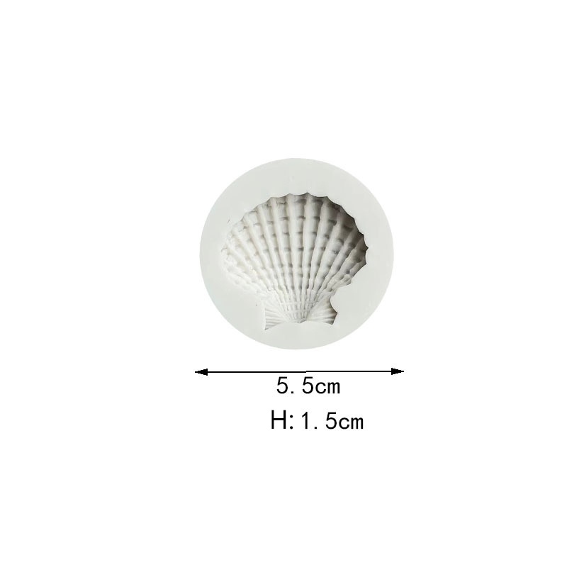 Khuôn Silicon Làm Bánh / Sô Cô La / Bánh Kẹo Hình Vỏ Sò / Sao Biển diy