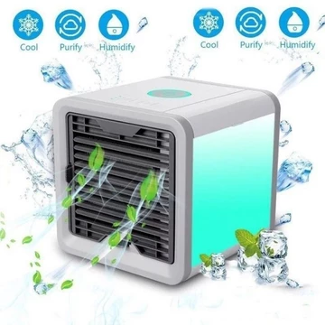[ HOT ] Quạt Điều Hòa Mini, Máy Điều Hòa Phun Sương Mini Làm Mát Không Khí Và Tạo Độ Ẩm Để Bàn