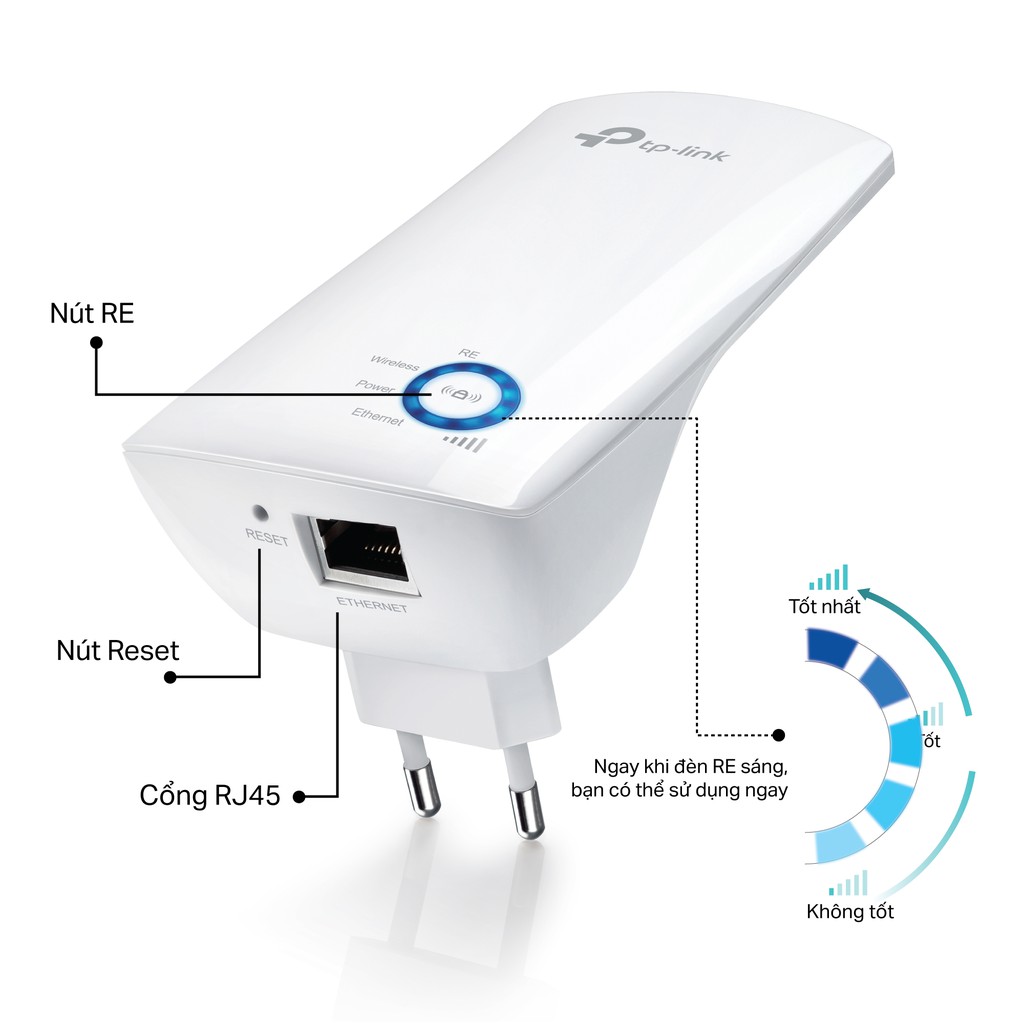 Ảnh Bộ Mở Rộng Sóng Wifi TP-Link TL-WA850RE Chuẩn N 300Mbps - Hàng Chính Hãng 1