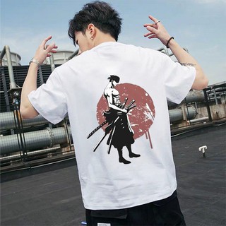 Áo thun unisex in hình Zoro Samurai phong cách siêu ngầu chất vải mịn mát