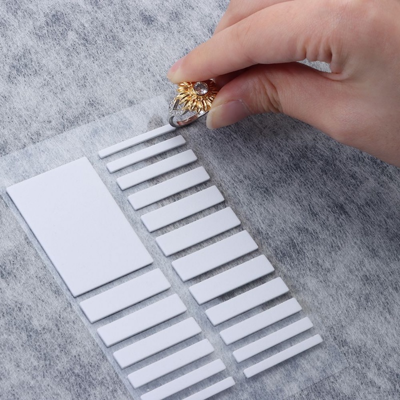 Bộ 19 Miếng Đệm Giảm Kích Thước Nhẫn / Dụng Cụ Siết Chặt Bằng Silicone Trong Suốt