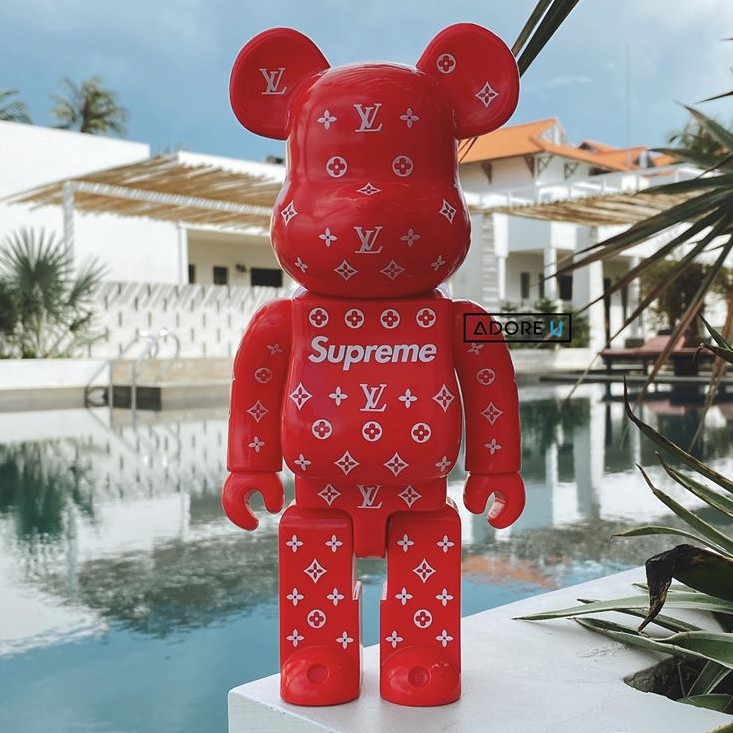 Bear Brick LV x Supreme 400%