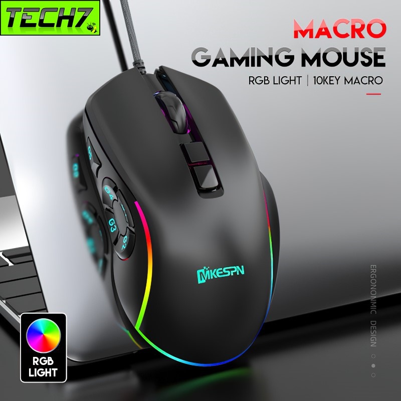Chuột LED RGB 7200 DPI Gaming Esport Mouse Macro X9 cho máy tính laptop ...