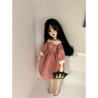 Đầm hồng tiểu thư size blythe,xinyi,ob24