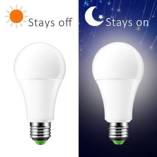 Bóng đèn cảm biến LED E27 12W 9W 5W Dusk to Dawn Bóng đèn thông minh AC85V-265V Đèn ngủ ban ngày Tự động bật / tắt cho cầu thang hành lang