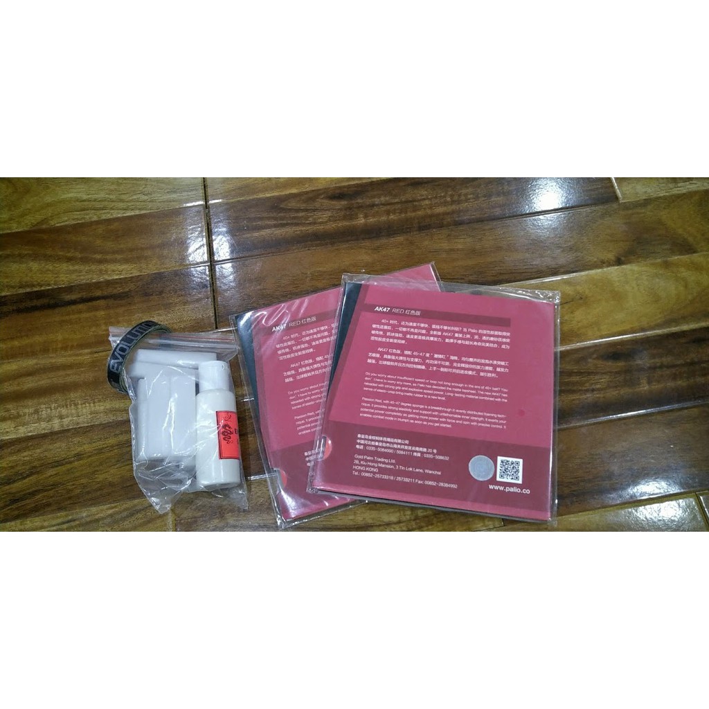 [Xỉ, lẻ, CTV] COMBO HAI MẶT VỢT PALIO AK47 RED KÈM KEO SỮA DÁN MẶT ENERGY LONG VÀ VIỀN VỢT