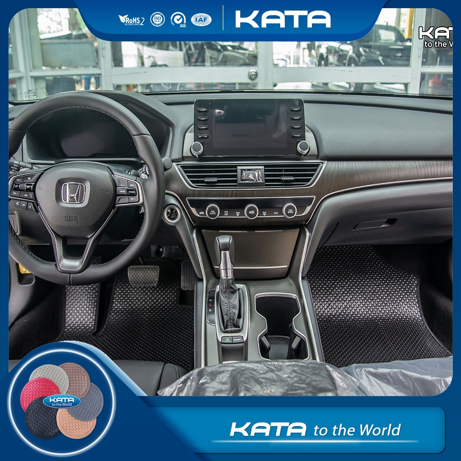 Thảm lót ô tô KATA cho xe Honda Accord (2019 - 2025) - Khít với sàn, Chống thấm, Không mùi, Không ẩm mốc