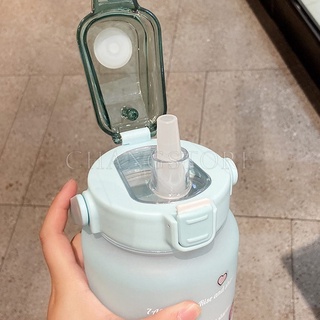 Bình Nước,Bình Đựng Nước Kute Có Vạch Báo Giờ Uống , Bình Đựng Nước thể thao, bình nước 2l