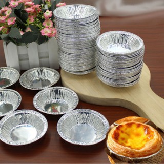 Đế bạc nhôm nướng bánh tart trứng,Khuôn Nhôm Làm Bánh Tart Trứng Dùng 1 Lần