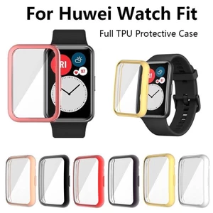 Ốp Lưng Bảo Vệ Đồng Hồ Cho Huawei Watch Fit 2 Vỏ Đồng Hồ TPU Mềm Toàn Màn Hình Kính Bảo Vệ Vỏ Cho Huawei Watch Fit