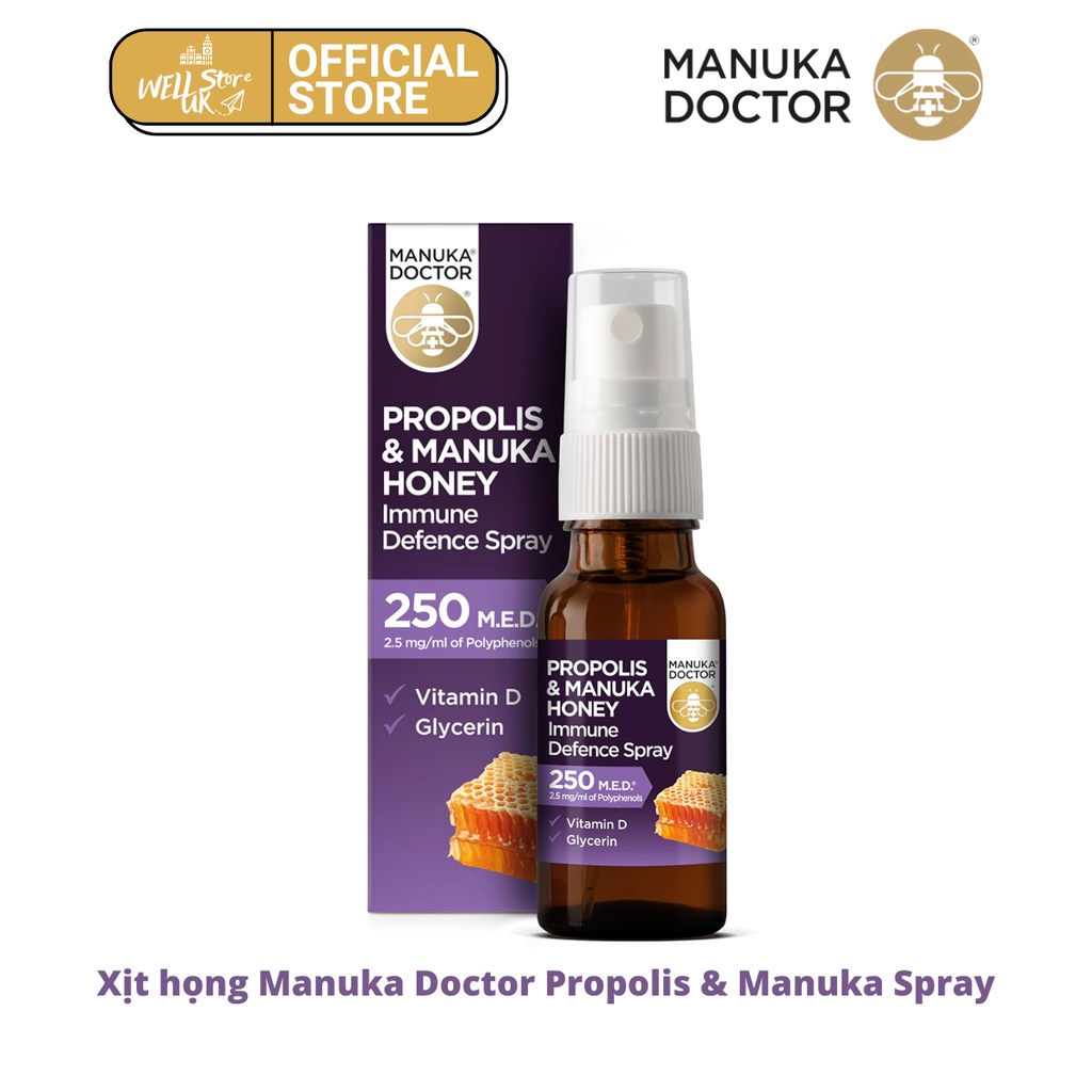 Xịt Họng Keo Ong Manuka: Giải Pháp Tự Nhiên Bảo Vệ Sức Khỏe Họng