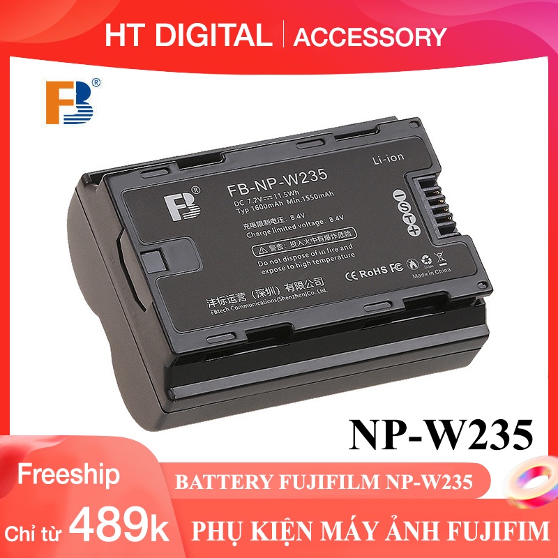Pin Fujifilm NP-W235 cho máy ảnh Fujifilm X-T4 GFX100S GFX50S II XT4 ...