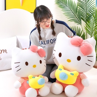 ( TẶNG QUÀ ĐÈN NGỦ CẮM )Gấu Bông Mèo Kitty Máy Ảnh, Hàng Cao Cấp Mềm Mịn Size 42cm MEILI STORE