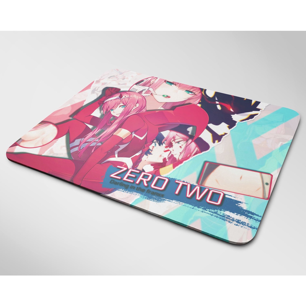 Lót chuột cỡ lớn, bàn di chuột, mouse pad mẫu Zero two (Nhiều kích ...