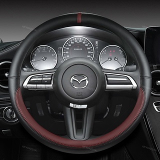 Da PU Cho Xe Mazda 2 3 6 Axela Atenza Demio CX-3 CX-4 CX-5 CX5 CX 5 CX-7 CX-9 Vỏ Vô Lăng Ô Tô Phụ Kiện Tự Động