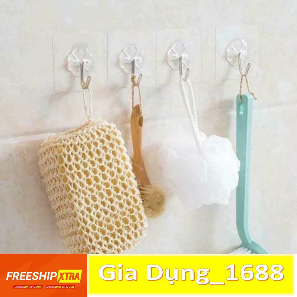 Set 10 Móc dán tường💚CAM KẾT CHUẨN💚Móc cường lực trong suốt siêu dính- Móc treo đồ chịu lực 10kg💲💲💲💲