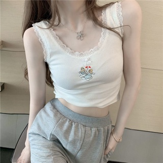 Áo Ren Không Tay Ôm Dáng Thời Trang Dành Cho Nữ