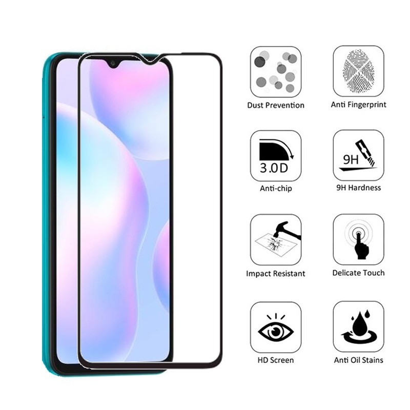Xiaomi Redmi Note 9s 9 8 7 K30 Pro 8A Bảo Vệ Toàn Diện Màn Hình Bảo Vệ Kính Cường Lực Phim Ống Kính Điện Thoại