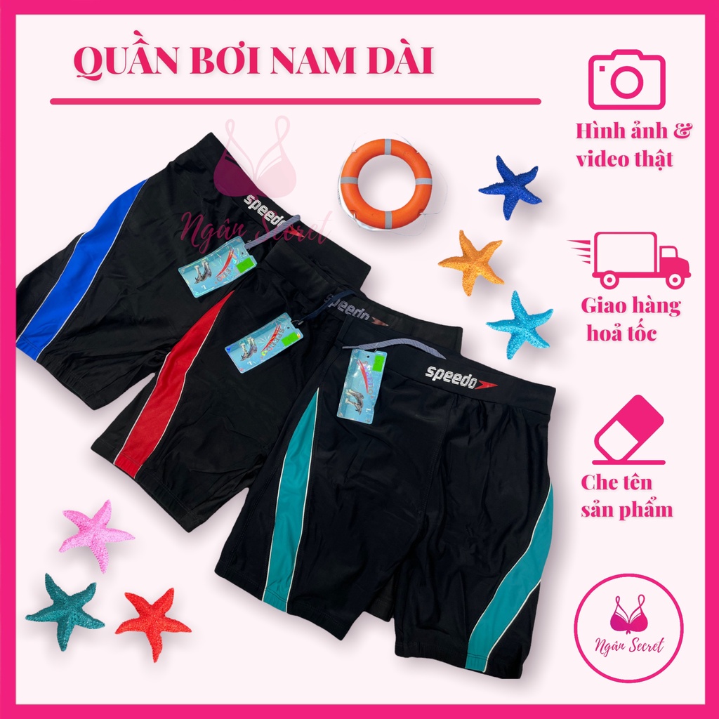 Quần bơi dài nam, vải đẹp co dãn, đủ size M đến 5XL