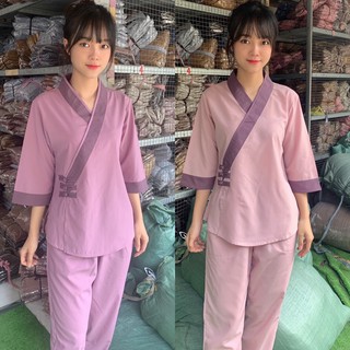 Tim 3 Nút Nữ # Đồ Lam Đi Chùa#Quần Áo Nữ