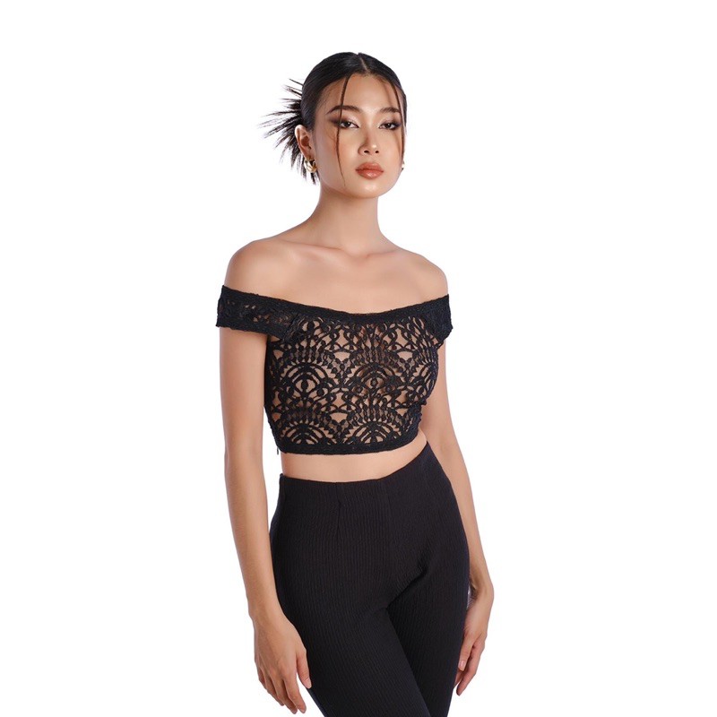 REN TOP - Áo Ren Đen Sang Trọng (Đen) | Shopee Việt Nam
