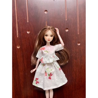 Set ao váy hoa style hàn quốc size blythe ,ob24