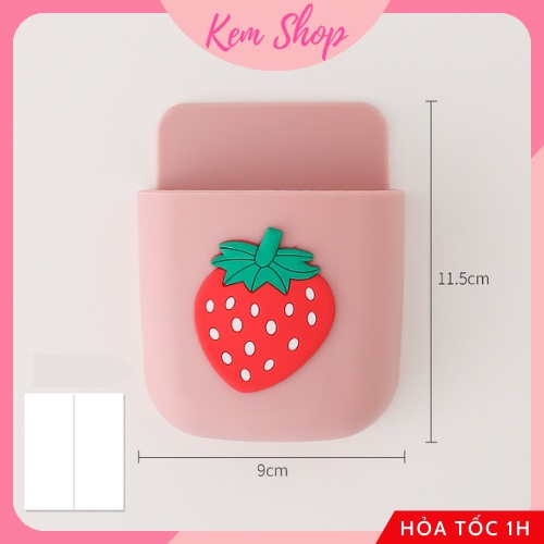 Kệ dán tường đa năng dễ thương, khay treo tường để bút/ điện thoại/ điều khiển, khay dính tường - K301