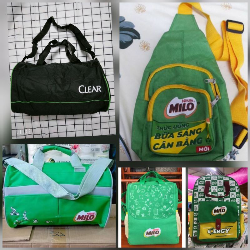 Túi đeo chéo Milo/ túi trống Milo/ balo Milo | Shopee Việt Nam