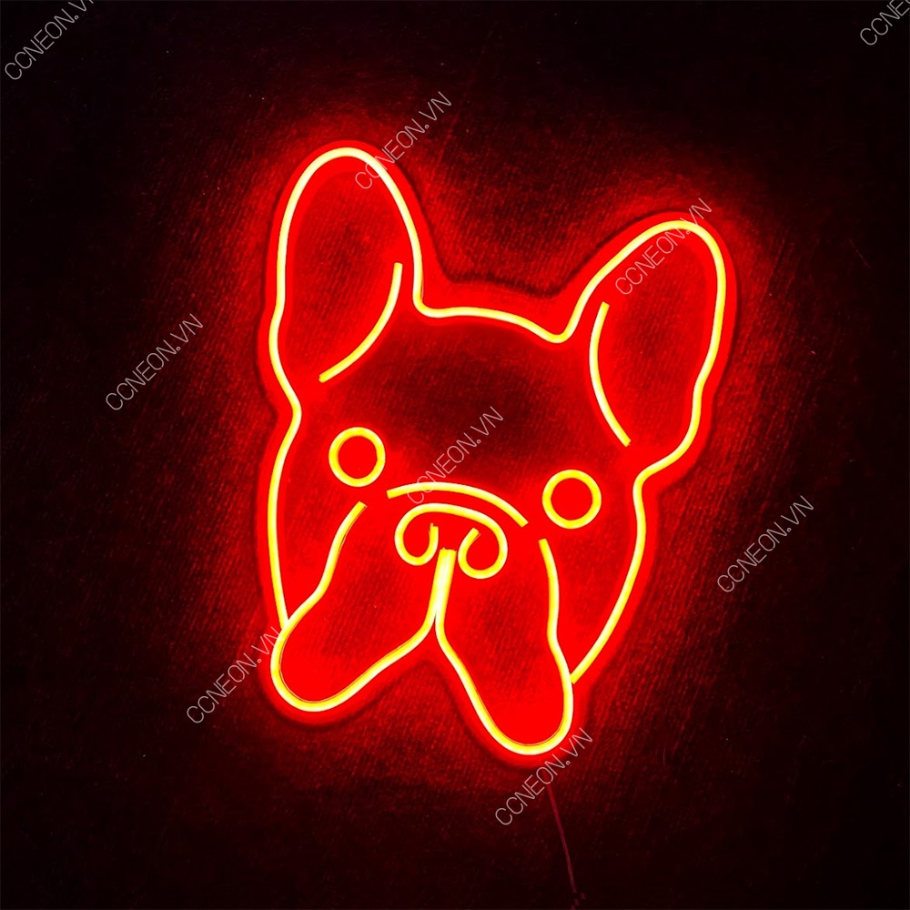 Đèn Trang Trí Phòng Led Neon Sign Mặt Cún